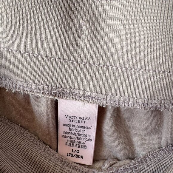 Victoria's Secret Velour High Rise Wide Leg Pants + Sweater Tracksuit SET Large - Picture 7 of 7